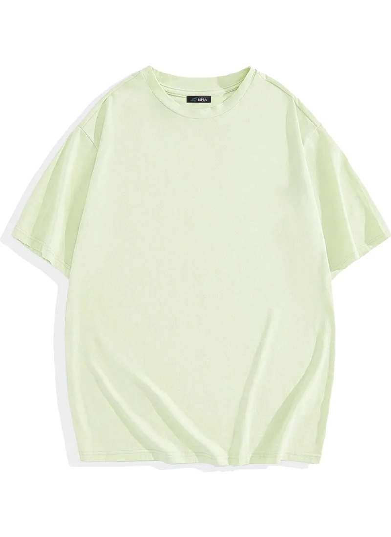 BRZ Collection Oversize Basic T-Shirt Light Green