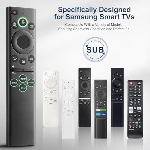 KPDP Original for Samsung-Smart-TV-Remote-Control-Replacement,Universal Remote for 2016 2024 Samsung Frame Curved Crystal Smart TVs, with Voice Control - Image 2