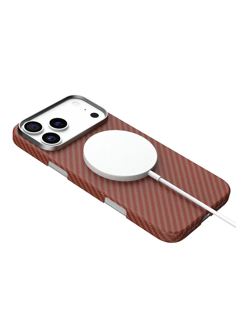 LEVELO iPhone 17 Pro MagSafe Case / Sergei 1500D Aramid Fiber Case / iP 17 Pro Back Cover - Sunset - Image 2
