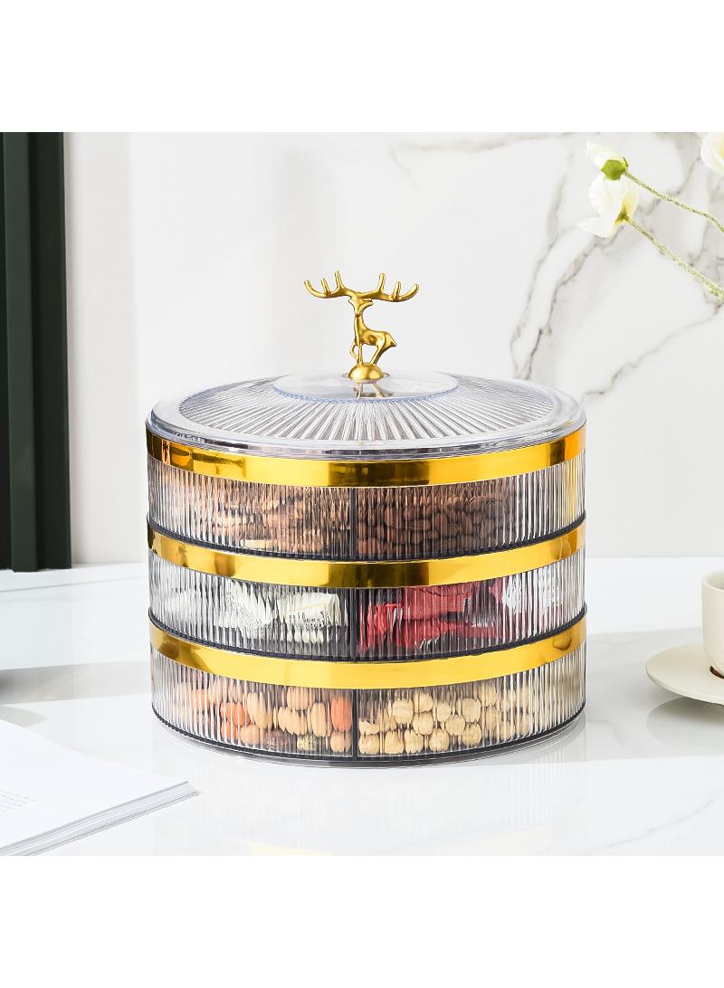 Y&D Household Living Room Coffee Table Fruit Candy Snacks Dried Fruit Storage Box - Image 1