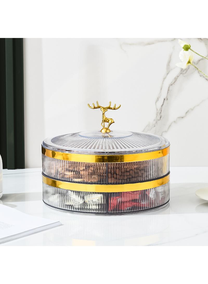 Y&D Household Living Room Coffee Table Fruit Candy Snacks Dried Fruit Storage Box - Image 2