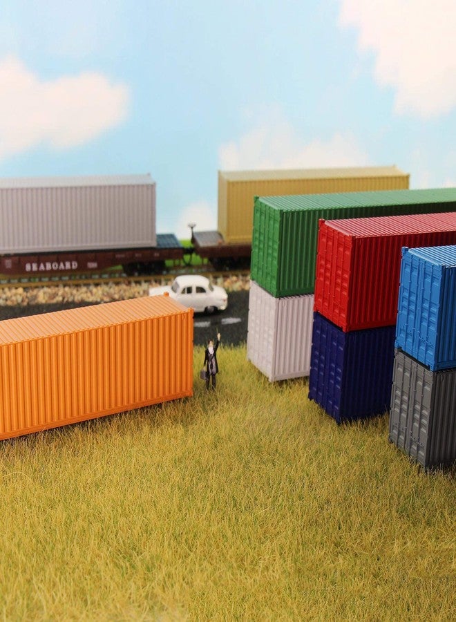 Evemodel 3pcs HO Scale Undecorated 40' (ft) Shipping Containers 1:87 White Ribbed Side Container C8740W - Image 5