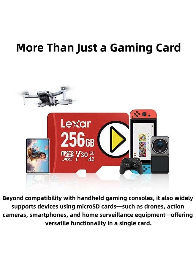 Lexar PLAY 256GB UHS-II-Memory Card, Up To 160MB/s Read, Compatible-with Nintendo, Portable Gaming Devices, Smartphones and Tablets - Image 3