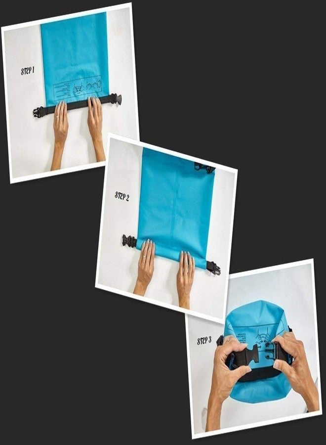 NANIAAY Waterproof Dry Bag with Adjustable Strap | 3L Floating Pouch for Kayaking, Swimming, Boating & Outdoor Adventures | Lightweight & Durable PVC Bag - Image 2