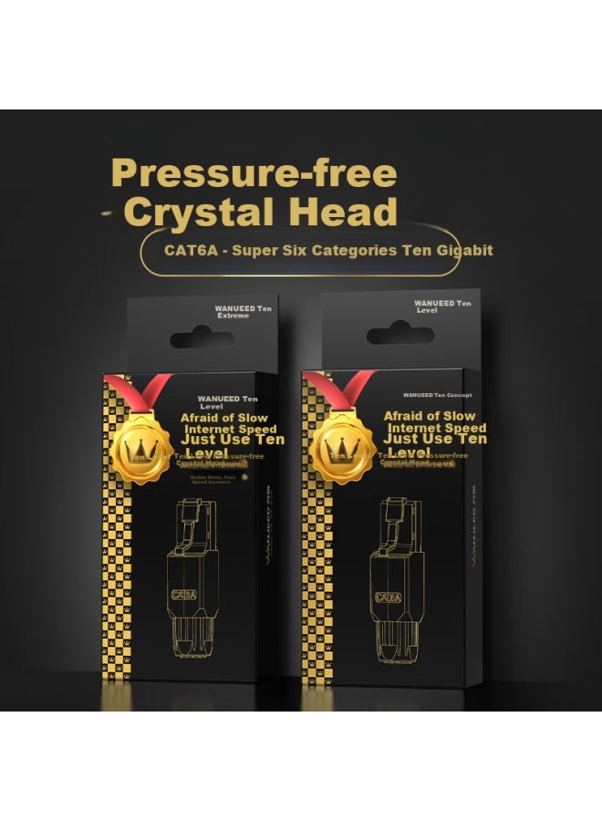 Ofnpftth Cat6a Unshielded Crystal Head Rj45 Computer Network Cable Panel Connector Wj-15385 - Image 4