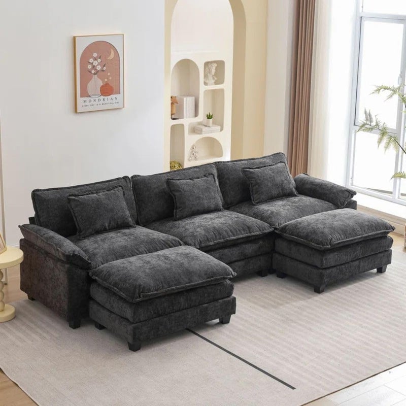 Comfynest Praylow-Style U-Shaped Modular Sectional Sofa - Image 1