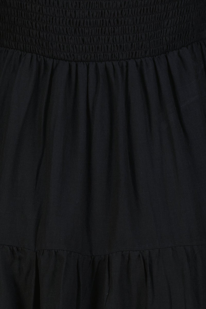 Willow & Whistle Women Plain Midi Dress, Black - Image 2