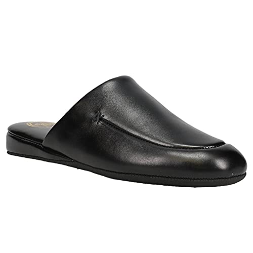 L.B. Evans Men's Duke Scuff Black Leather Clog/Mule 9.5 M - Image 3