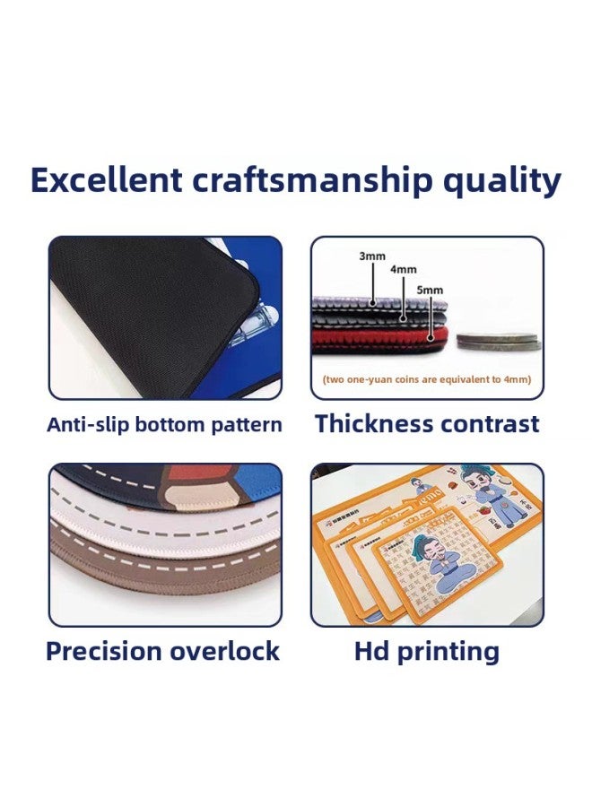 Customized Advertising Mouse Pad With Pictures, Customized Calendar Promotion, Small Batch Free Custom-Made Logo Gift Desk Pad-Color:5mm Thickness Overlock + Printing-Pattern:400*450mm - Image 4