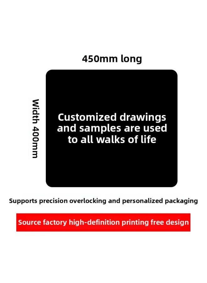 Customized Advertising Mouse Pad With Pictures, Customized Calendar Promotion, Small Batch Free Custom-Made Logo Gift Desk Pad-Color:5mm Thickness Overlock + Printing-Pattern:400*450mm - Image 1