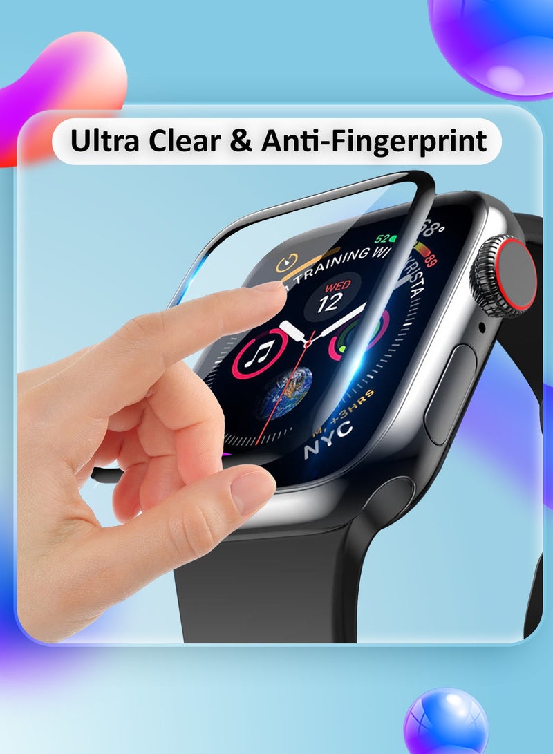 CATANES 3Packs Screen Protector for Apple Watch 38mm Series 1 2 3  HD Clear Ultra-Thin Curved Full Coverage Glass (38mm) - Image 2