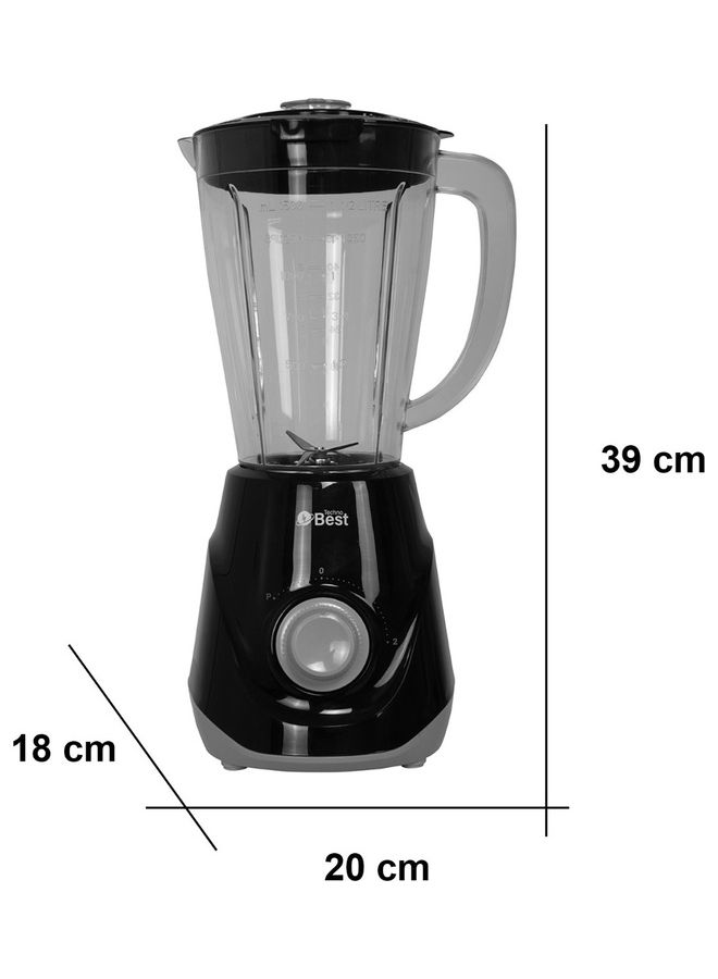 تكنو بيست خلاط 1.5 L 400 W BSB-002P أسود - Image 4