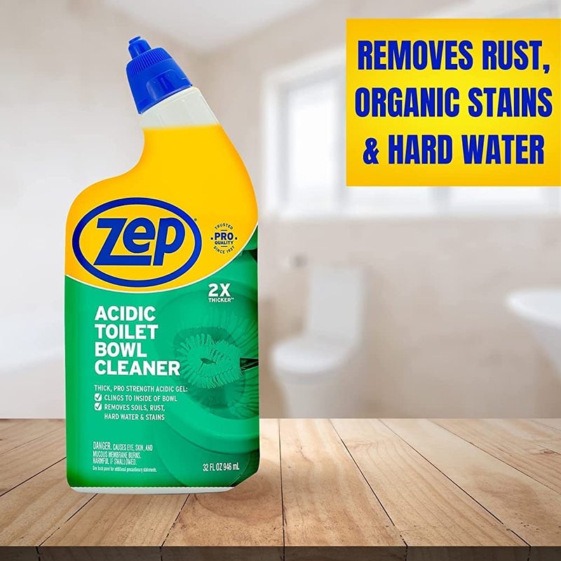 Zep Acidic Toilet Bowl Cleaner, 32 Oz - Image 2