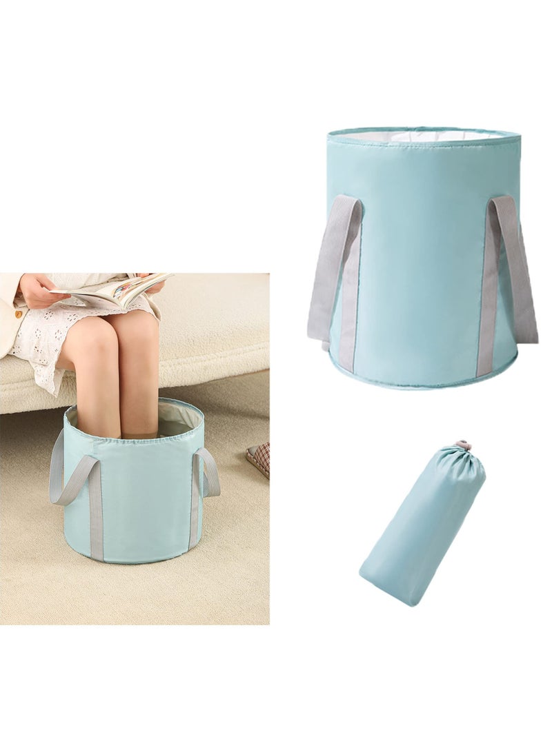 Folding Foot Bath, Soaking Foot Bucket, Foldable Portable Foot Soaking Tub, Travel Foot Bath Tub for Foot SPA Soaking Feet, Home Pedicure Basin, Outdoor Camping, Fishing Hiking Container, Two Sizes - Image 1