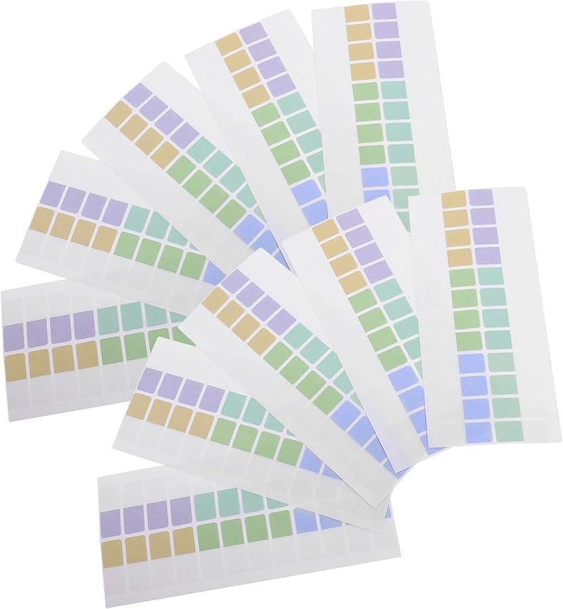 ألسنة صفحات ذاتية اللصق 10 أوراق، ألسنة فهرس ملونة للكتب والدفاتر والتعليق التوضيحي - Image 1