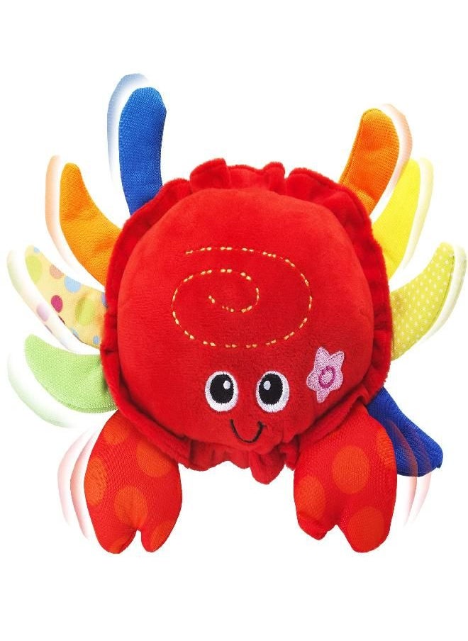 KiddoLab - KiddoLab Musical Plush Crab Toy for 3+ Month Old Babies with Nursery Rhymes, Sounds and Sensor Button for Tummy Time and Early Development - Image 1