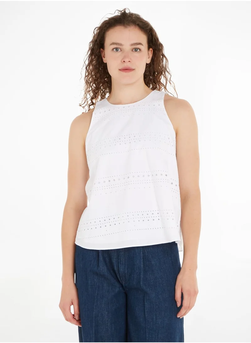 TOMMY HILFIGER Openwork Knitted Top