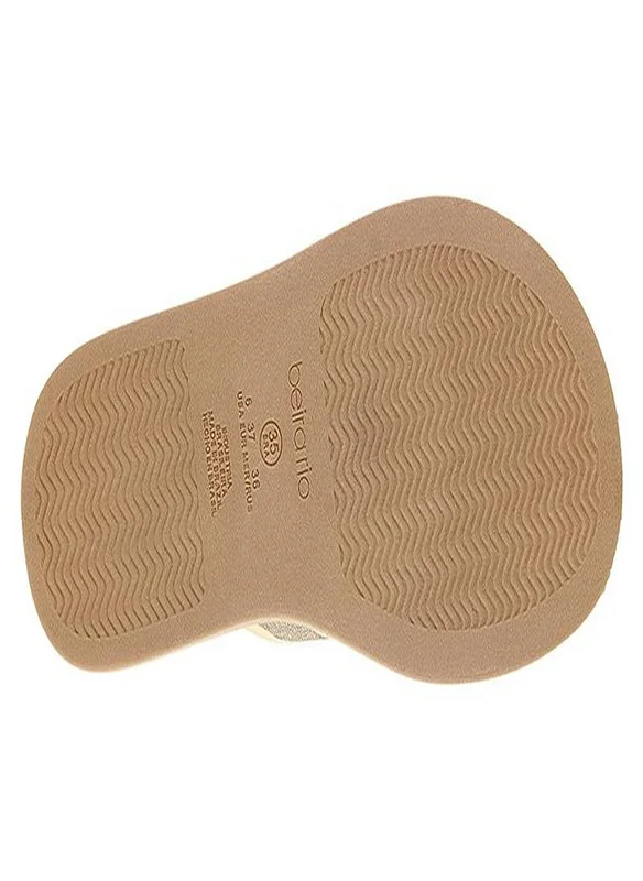 بيرا ريو Beira Rio Ladies Flat Sandals Golden | Made In Brazil