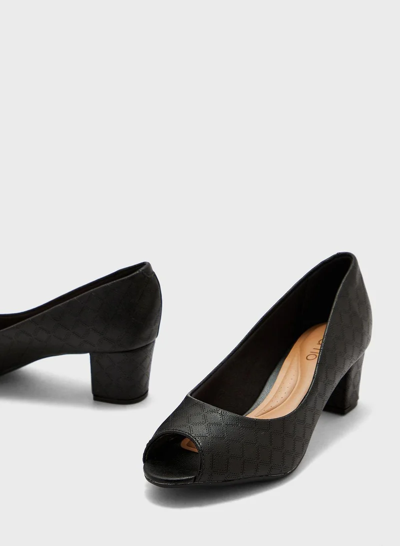 Beira Rio Mid Heels Shoes for Women – Classic Mid Heel Pumps for Girls & Ladies Office Wear