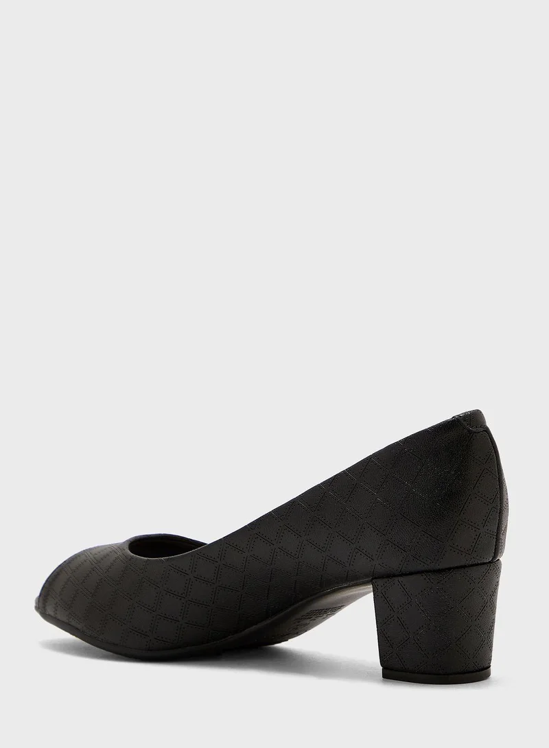 Beira Rio Mid Heels Shoes for Women – Classic Mid Heel Pumps for Girls & Ladies Office Wear