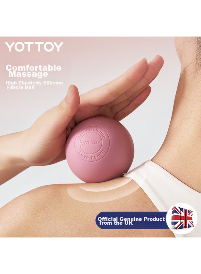 YOTTOY Yottoy Fascia Ball, Foot Massage Ball, Deep Muscle Relaxation, Shoulder And Neck Health, Fitness Yoga Hand Grip Fascia Ball - Pink  - Image 1
