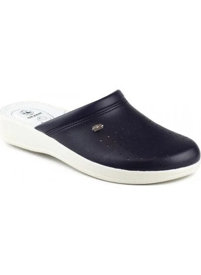 Gezer 4 Point Sole Sabo Slippers Navy Blue