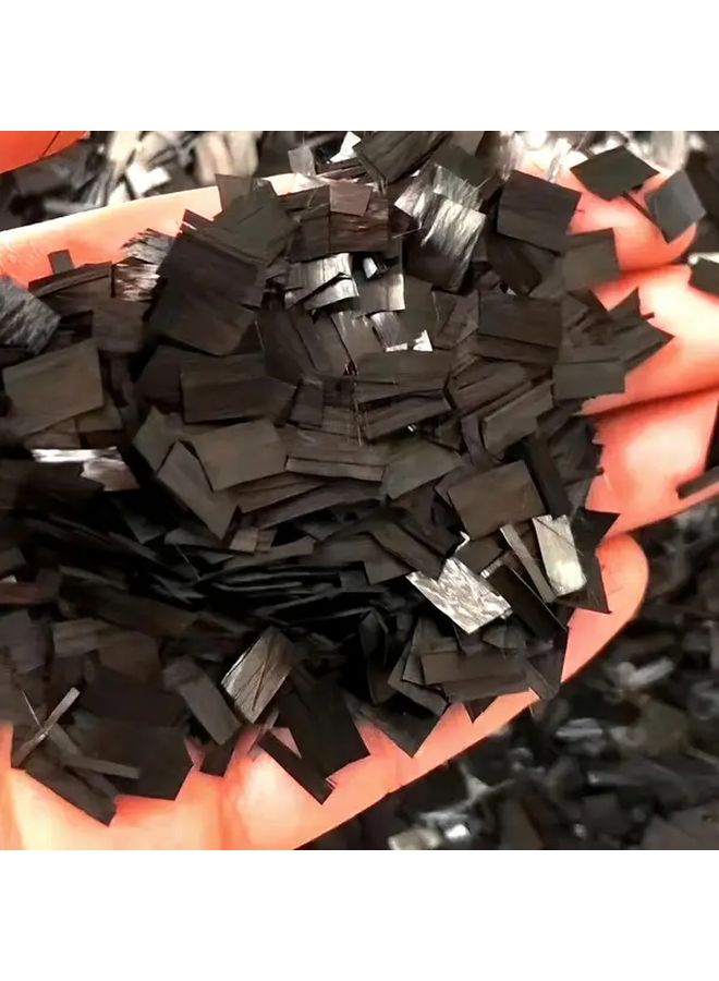 Chopped Carbon Fiber Short Cut Pieces 12mm 100g Forging Patterns DIY Car Repair - Image 3