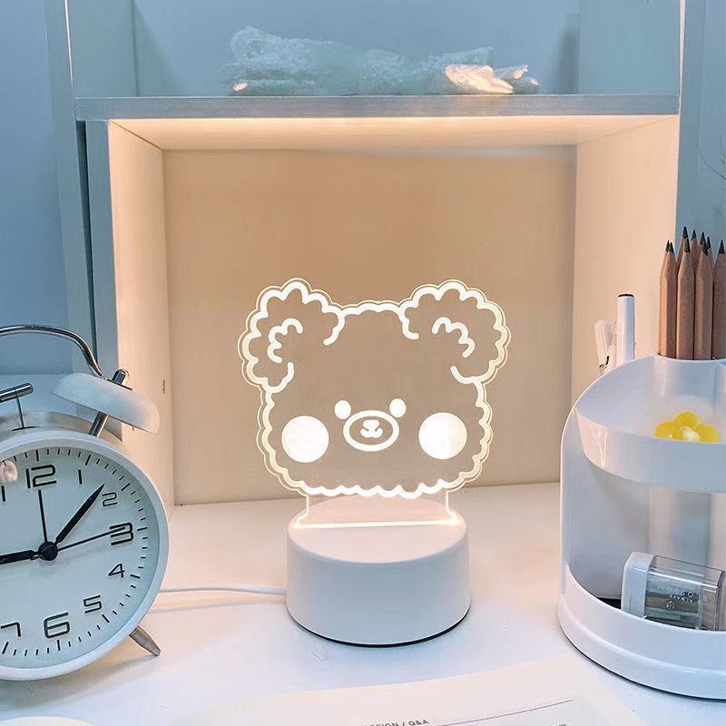 Gift Table Lamp Event Gift Battery Night Light Touch Remote Control Colorful Acrylic 3D Small Led Light - Image 4