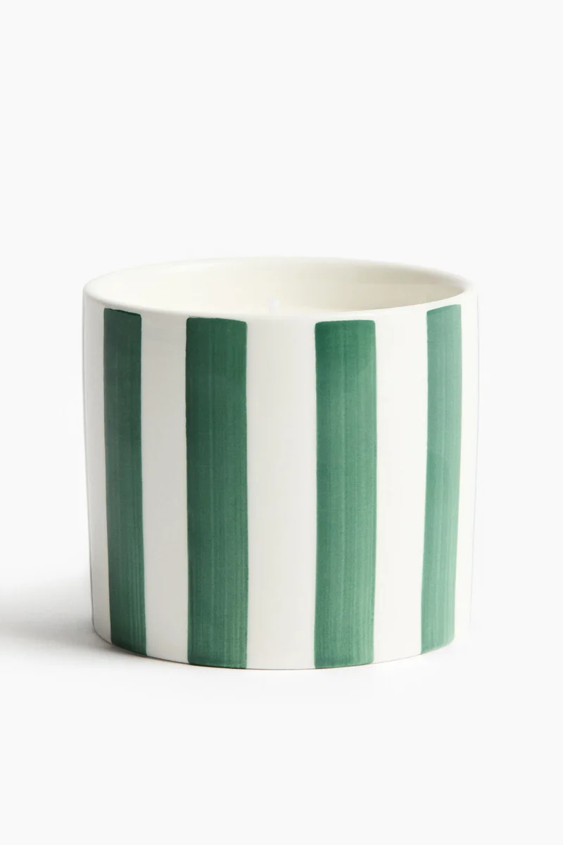 H&M Scented candle in ceramic holder
