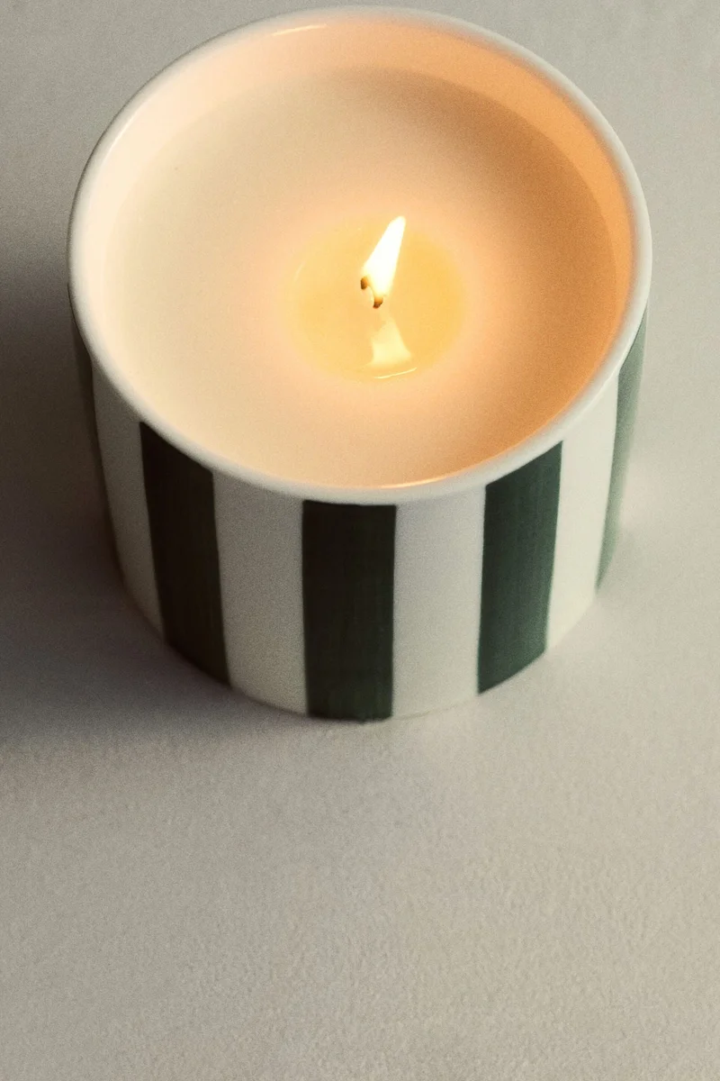 H&M Scented candle in ceramic holder