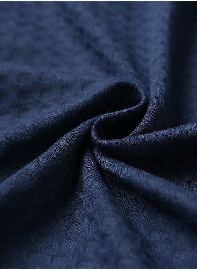 Bukela Men Waffle Robes Lightweight Knit Bathrobe Sleepwear Kimono Robe Wrap Loungewear with Pocket, Size: M/XL/XXXL  - Image 3