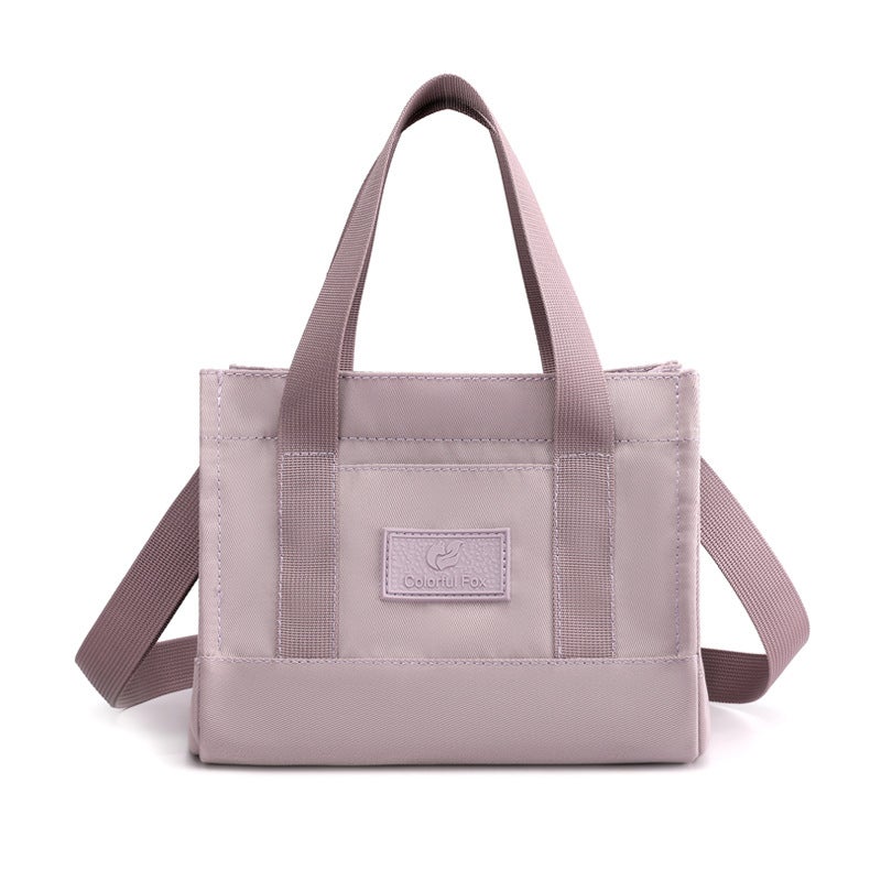 Fashion Waterproof Nylon Womens Crossbody Bag Lotus root purple 
