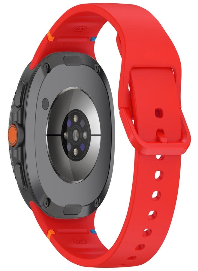 EANWireless for Galaxy Watch 8 Band Classic 46mm, 2025 Soft Silicone Sport Strap Compatible for Samsung Galaxy Watch 8 40mm 44mm Band,Red - Image 2