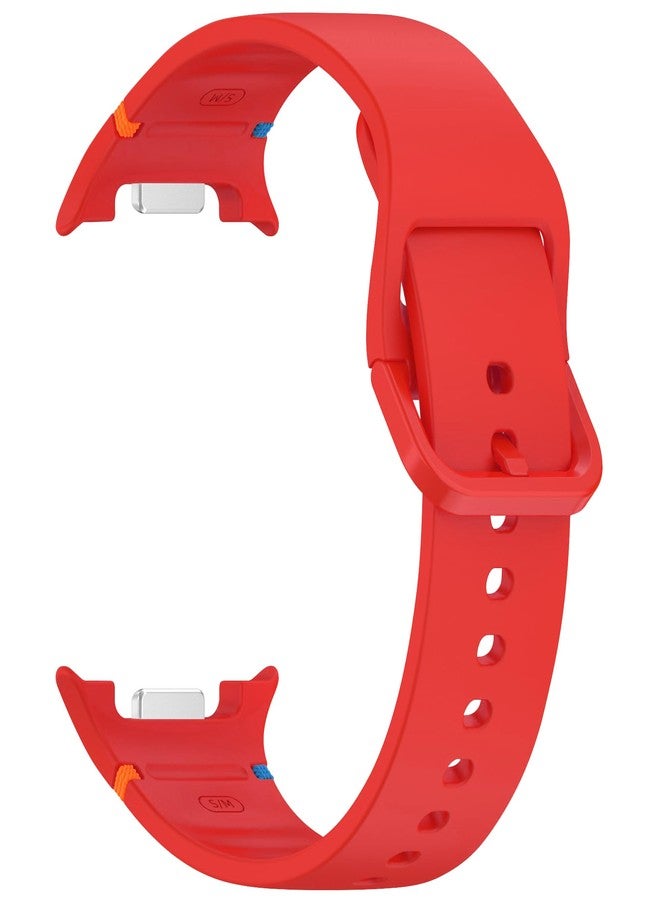 EANWireless for Galaxy Watch 8 Band Classic 46mm, 2025 Soft Silicone Sport Strap Compatible for Samsung Galaxy Watch 8 40mm 44mm Band,Red - Image 3