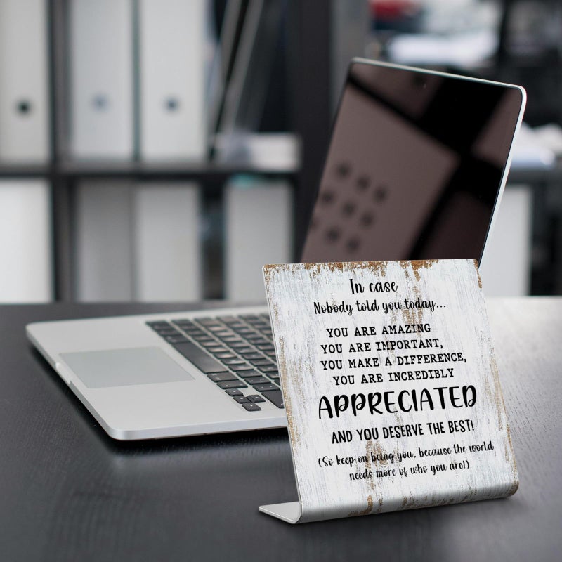 TRCENDE Thank You Gifts for Women Men Office Decor Sign Plaque  Appreciation Gifts Motivational Quote in Case Nobody Told You Today  APPRECIATED gifts for Coworker Friend XUV97 - Image 4