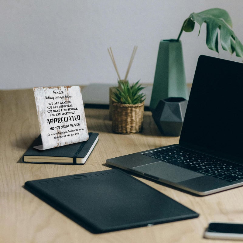 TRCENDE Thank You Gifts for Women Men Office Decor Sign Plaque  Appreciation Gifts Motivational Quote in Case Nobody Told You Today  APPRECIATED gifts for Coworker Friend XUV97 - Image 2