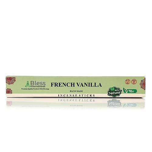 Bless International Bless-French-Vanilla 100%-Natural-Handmade-Hand-Dipped-Incense-Sticks Organic-Chemicals-Charcoal-Free Purification-Relaxation-Positivity-Yoga-Meditation Best-Woods-Scent (25 Sticks (1.4 OZ)) - Image 4