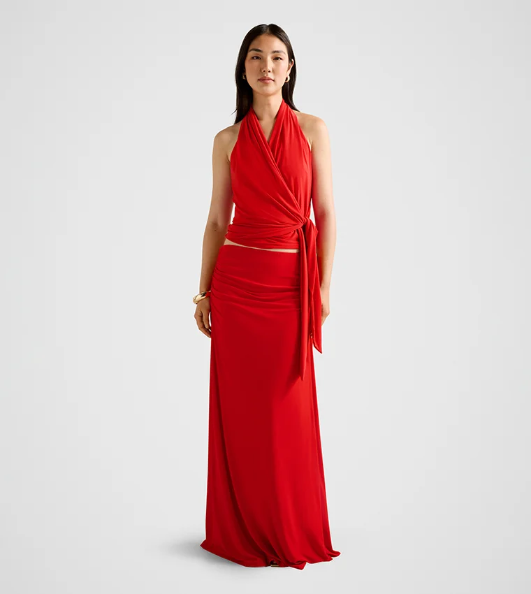 Forever New  Mimi Flute Maxi Skirt for Women | Best Price UAE