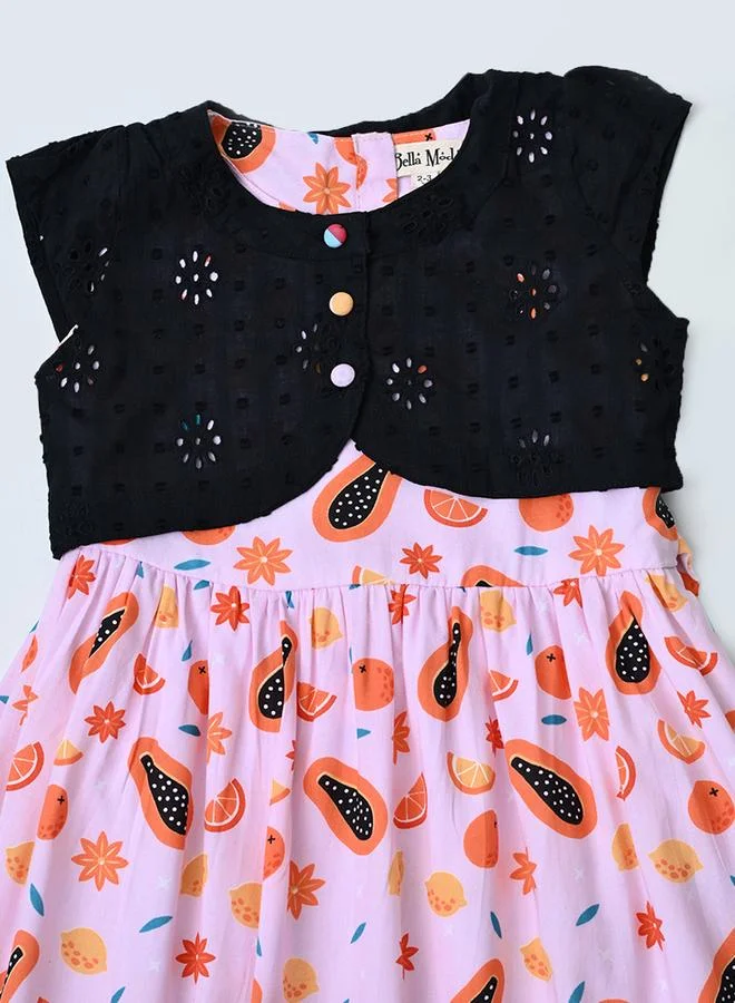 BELLA MODA Printed Cotton Dress