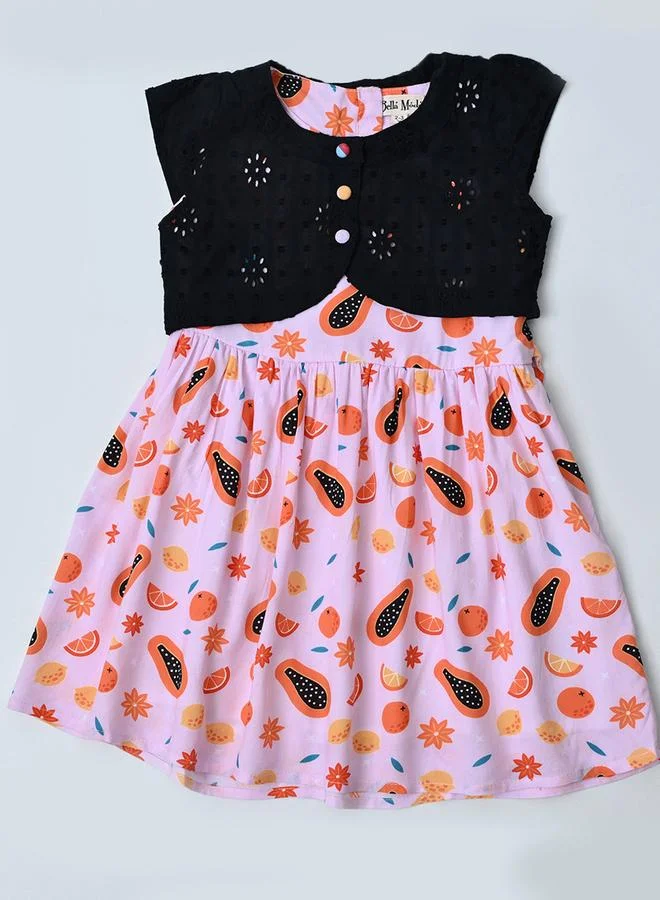 BELLA MODA Printed Cotton Dress