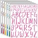 Bemeol Letter Stickers 30 Sheet Self Adhesive Letters Stick on Vinyl Letters Capital Alphabet Sticker Letter for Bulletin Board Classroom Craft Home DecorMulticolor1 Inch2 Inch - Image 2