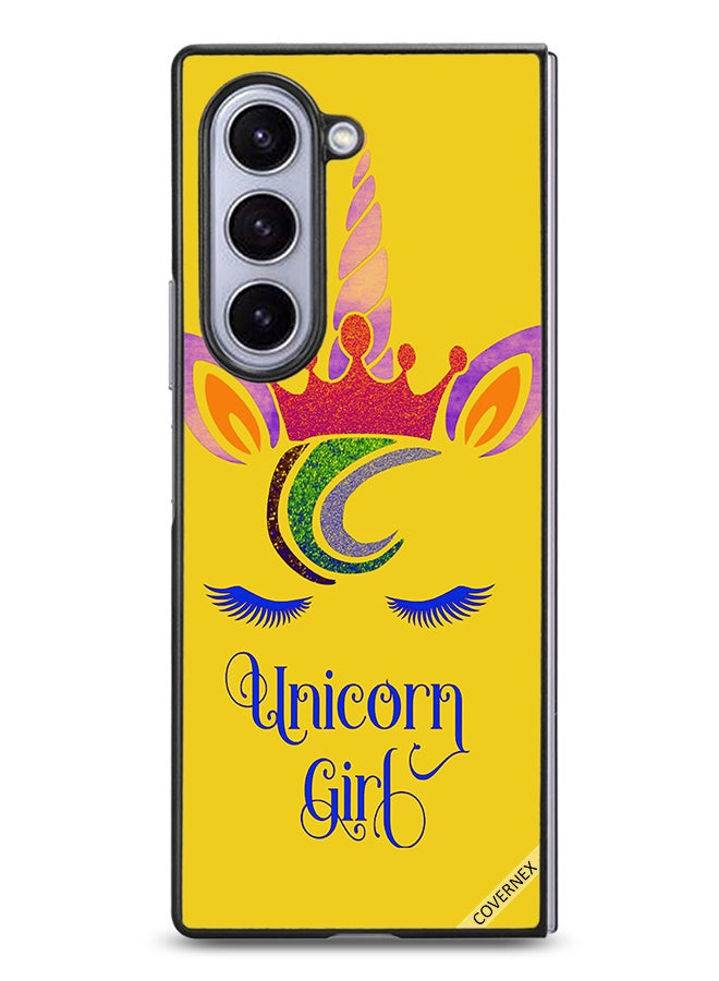 Covernex Samsung Galaxy Z Fold6 Protective Case Cover Unicorn Girl Art - Image 1