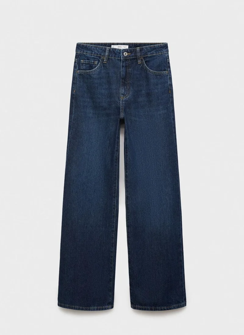 MANGO Danila wide leg high-rise jeans