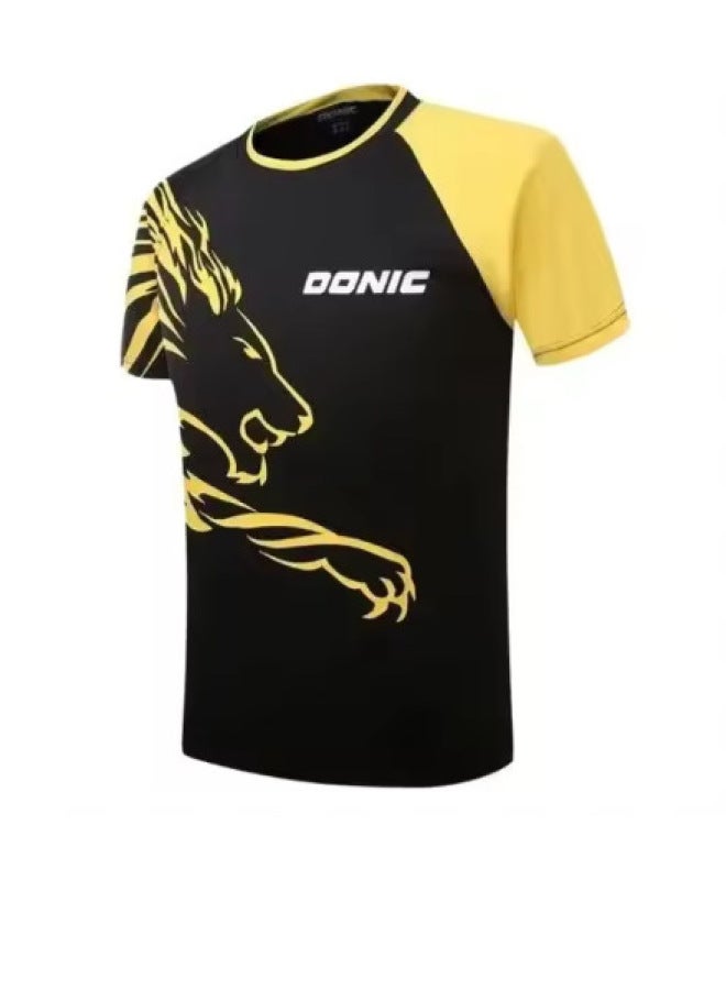 New Table Tennis Sports Shirt Women's T-shirt Summer Men's Quick-drying Breathable T-shirt Short Sleeve Men's Clothing