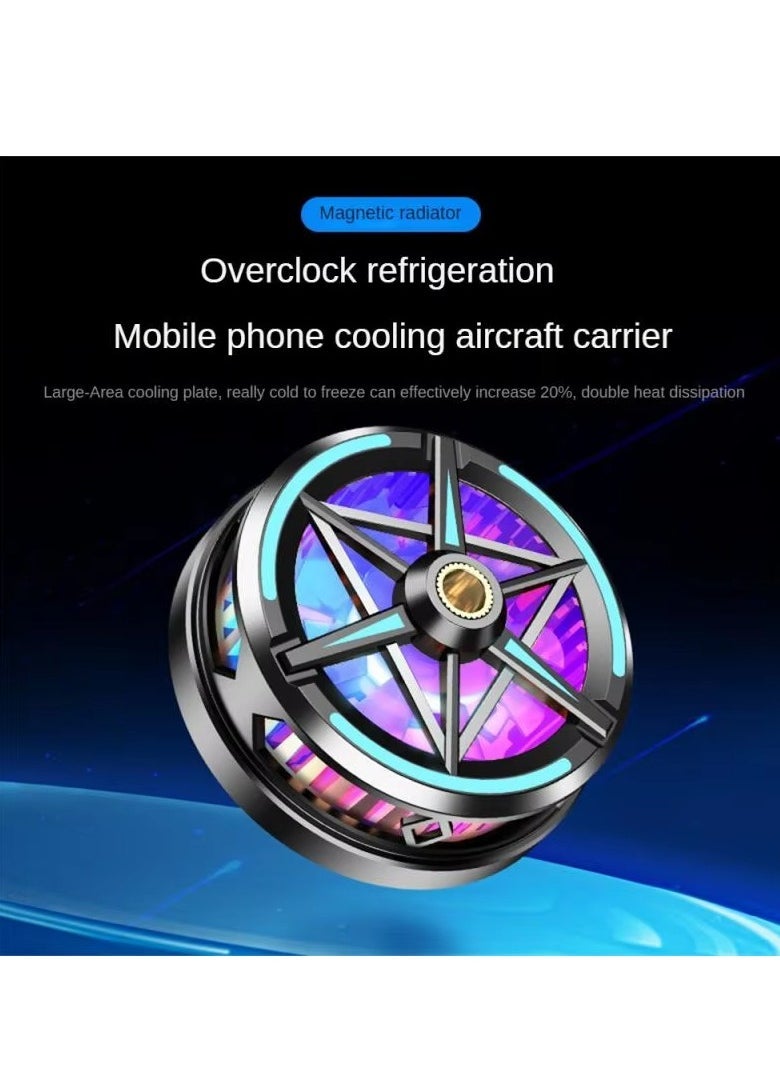 ELTRAZONE Magnetic Semiconductor Mobile Phone Cooler – Ultra-Fast Smartphone Cooling Fan with Magnetic Attachment, Real-Time Temperature Display, Silent Operation, USB Powered, Lightweight Design for Gaming & Heavy Use, Heat Dissipation for Android & iPhone - Image 3