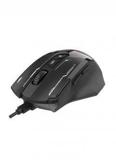 porodo Gaming 8D RGB Wired Mouse DPI 7200 / Huano 3 Million Clicks Switch Lifetime / 1.5m Braided Cable / 125Hz Polling Rate / 13 RGB Lightning- Black  - Image 4