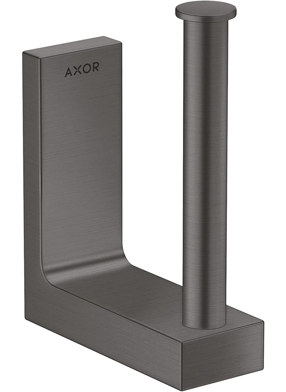 AXOR AXOR Universal Rectangular Toilet Paper Holder in Brushed Black Chrome 42654340 