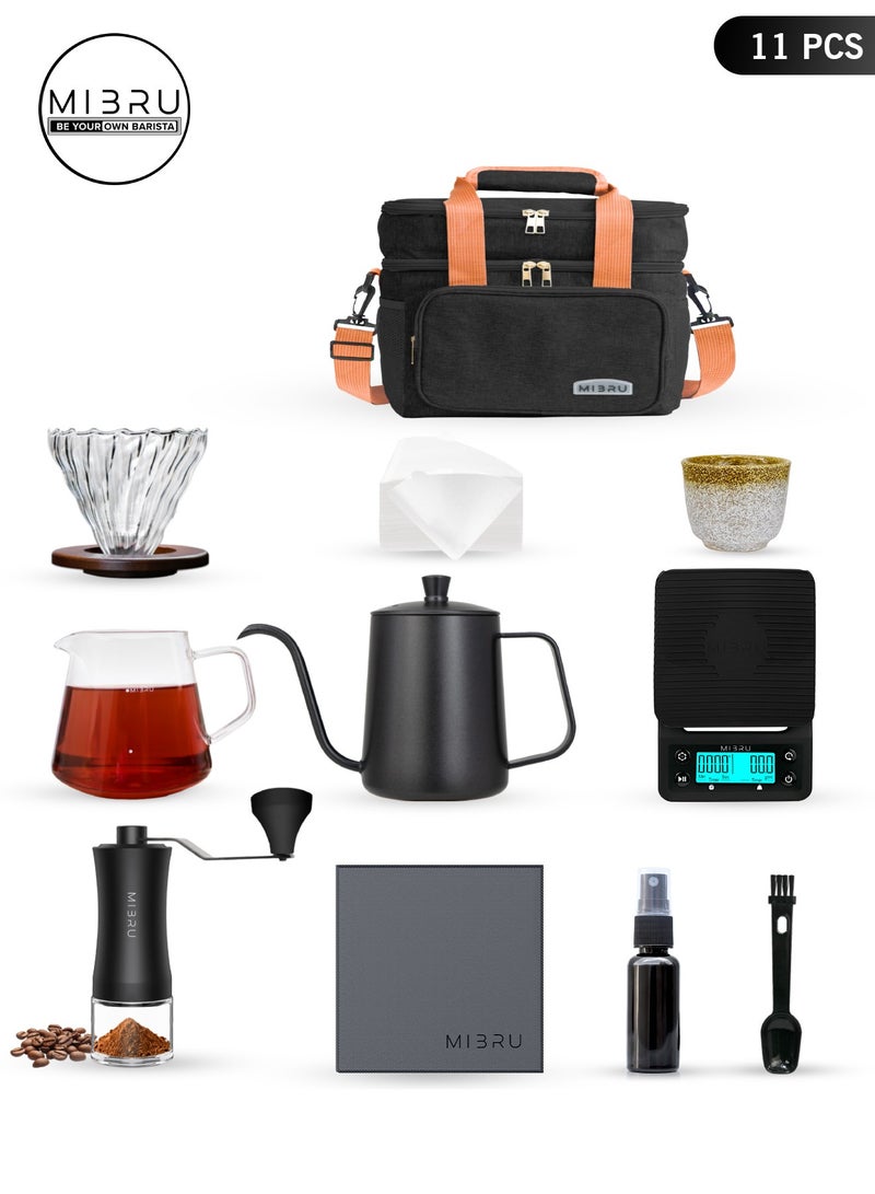 MIBRU V60 coffee drip kit drip set 9 pieces specialty coffee set professional coffee maker tools barista drip coffee kit - Image 1