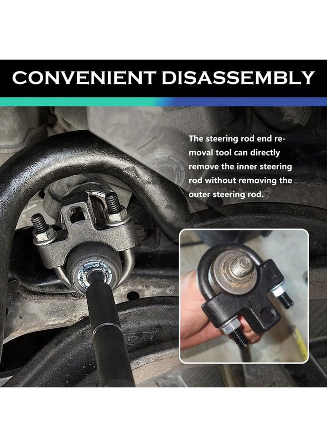 YGDMD 3/8" Drive Inner Tie Rod Removal Tool,U-Shaped Low-Profile Inner Tie Rod Tool with Non-Slip Teeth,Universal Ties Rods End Removals Tools Car Tools for Car Truck SUV - Image 4