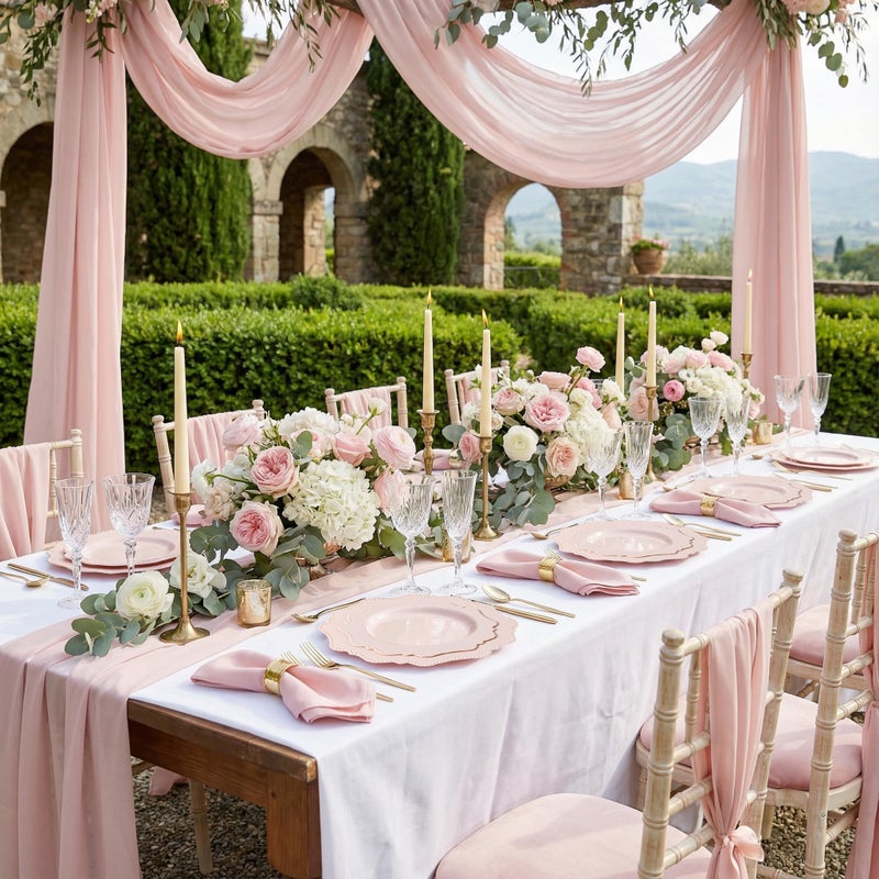 COLOSUS 60 Pack Pink Plastic Plates Set for 30 Guest,Pink Party Plates,Heavy Duty Pink Plates,include 30 Dinner plates& 30 Salad/Dessert plates for Party,Spring,Wedding,Birthday,Valentines,Easter Day - Image 5